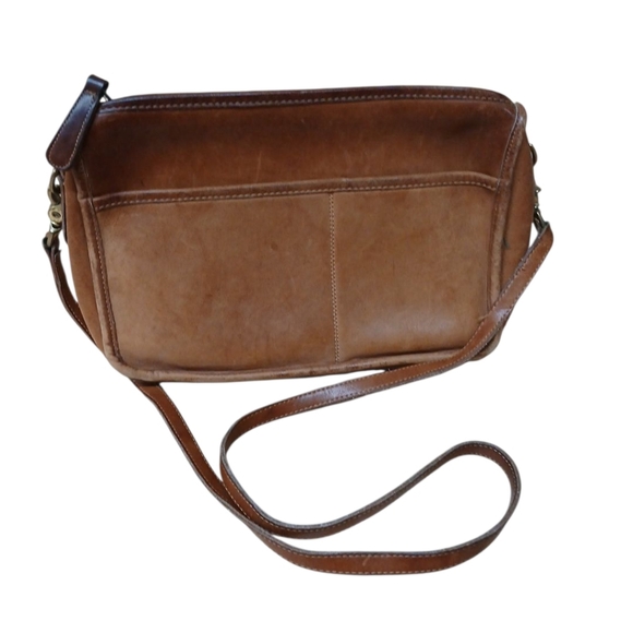 Coach Vintage All Leather Made In USA Brown Crossbody Bag - Picture 1 of 14